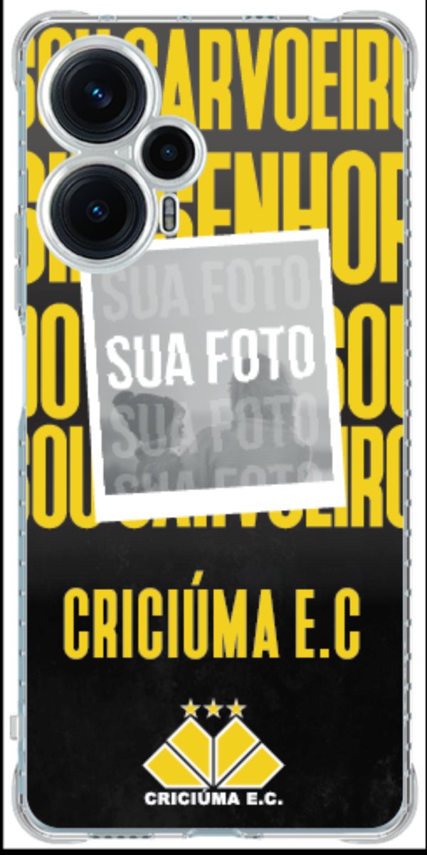Capinha para Celular Crciúma Estampa Oficial 19