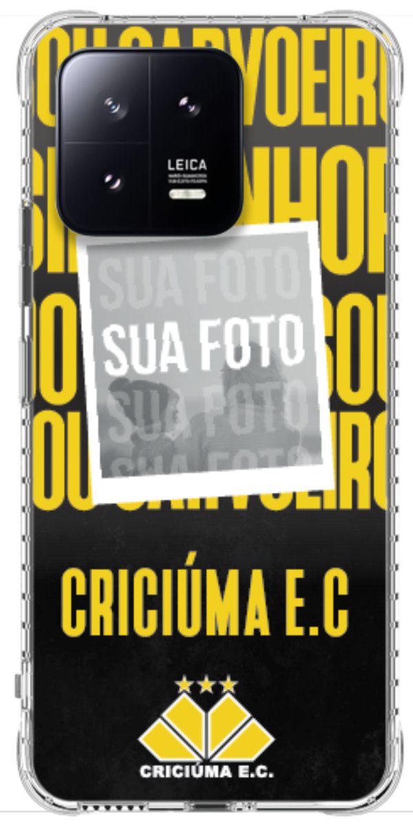 Capinha para Celular Crciúma Estampa Oficial 19