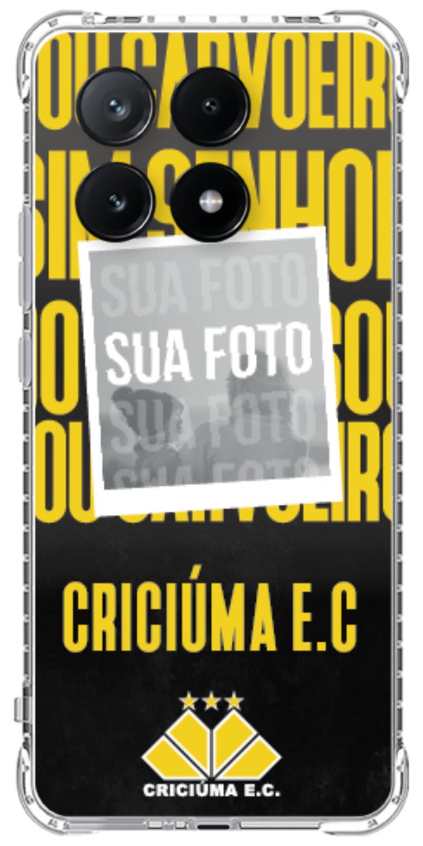 Capinha para Celular Crciúma Estampa Oficial 19