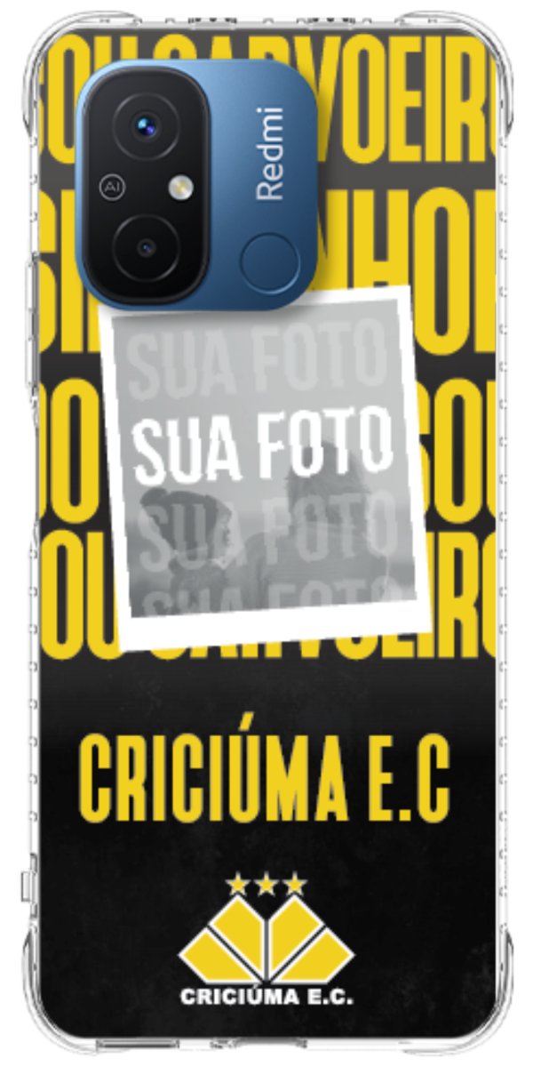 Capinha para Celular Crciúma Estampa Oficial 19