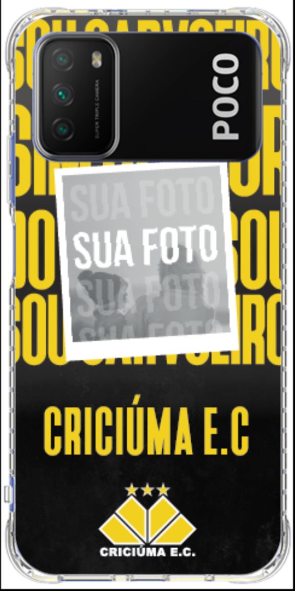 Capinha para Celular Crciúma Estampa Oficial 19