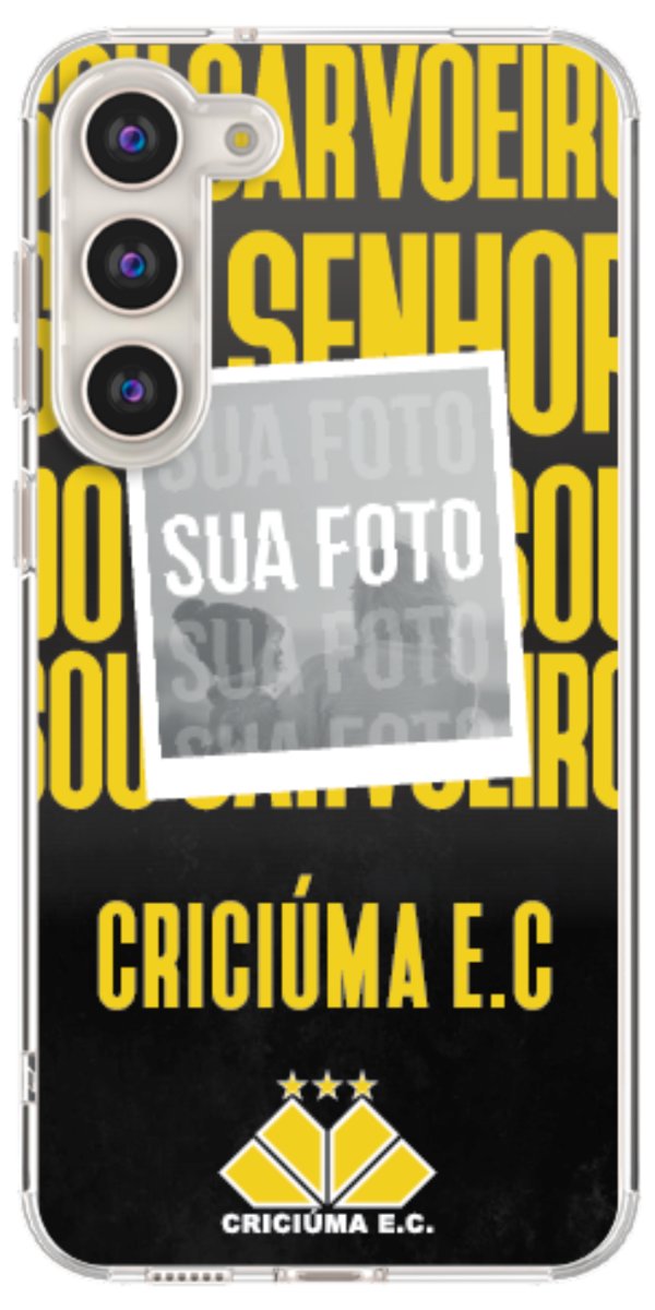 Capinha para Celular Crciúma Estampa Oficial 19