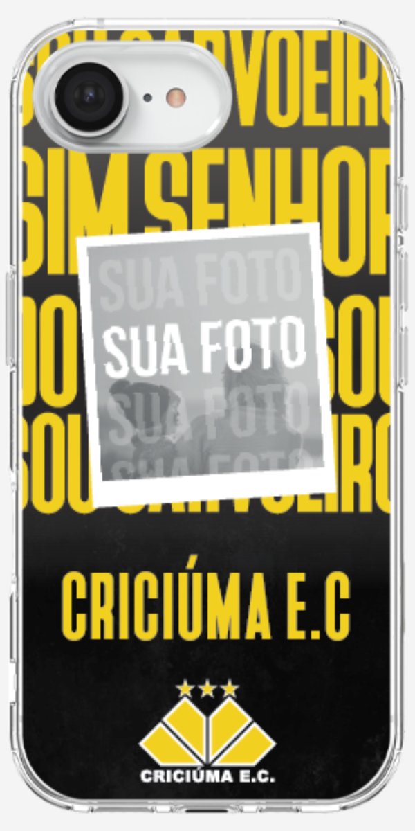 Capinha para Celular Crciúma Estampa Oficial 19
