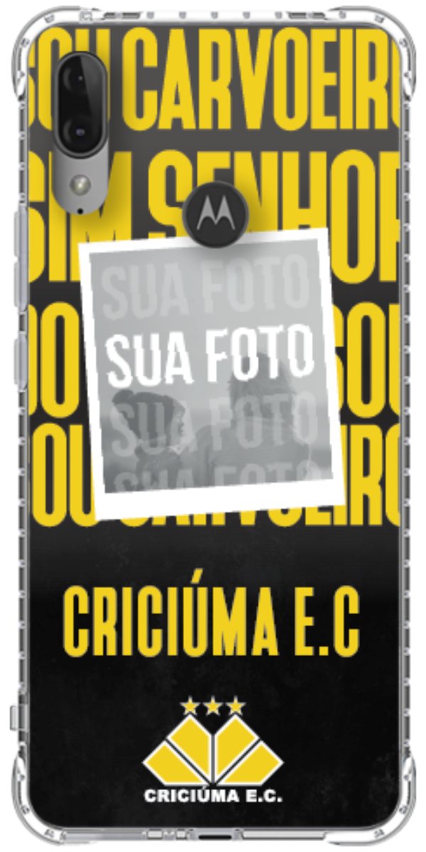 Capinha para Celular Crciúma Estampa Oficial 19