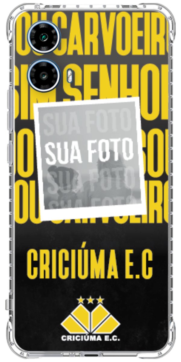 Capinha para Celular Crciúma Estampa Oficial 19