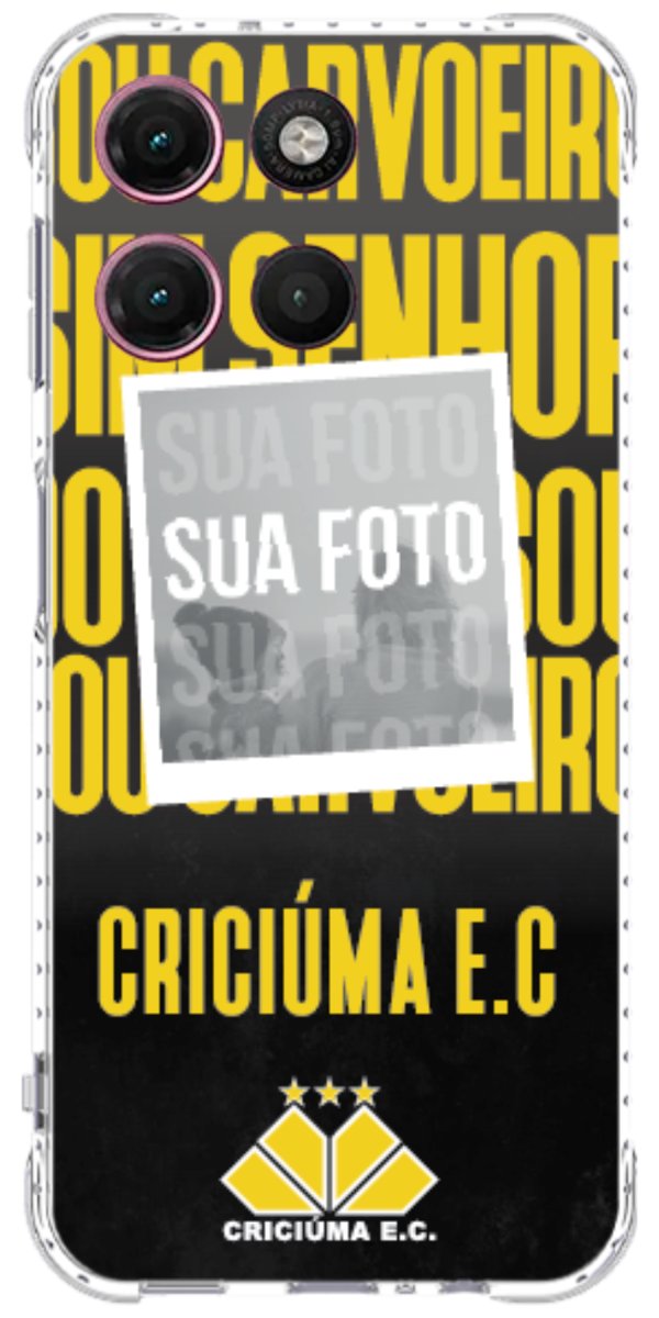 Capinha para Celular Crciúma Estampa Oficial 19
