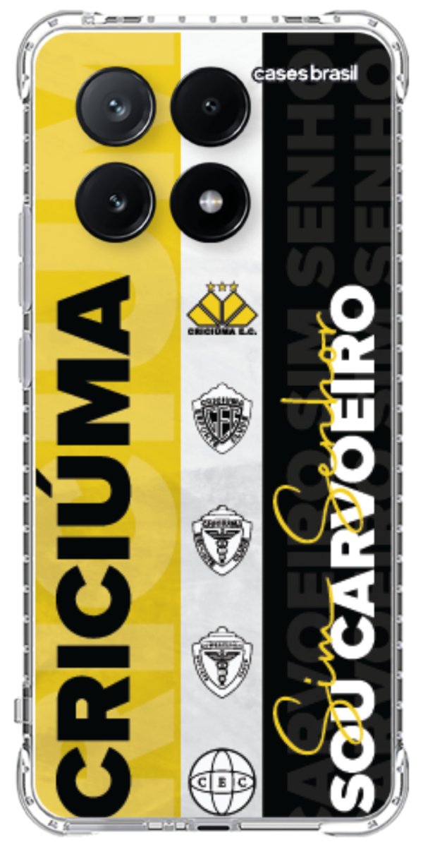 Capinha para Celular Crciúma Estampa Oficial 08