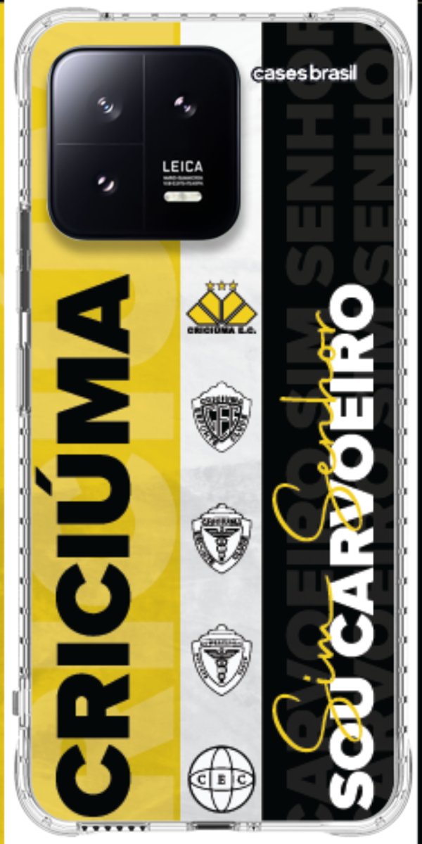 Capinha para Celular Crciúma Estampa Oficial 08