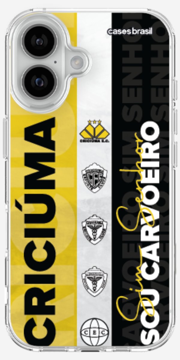 Capinha para Celular Crciúma Estampa Oficial 08