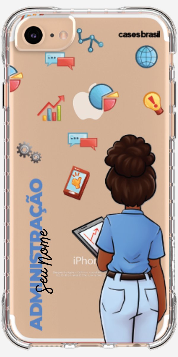 Capinha para Celular Administração - Boneca Profissão