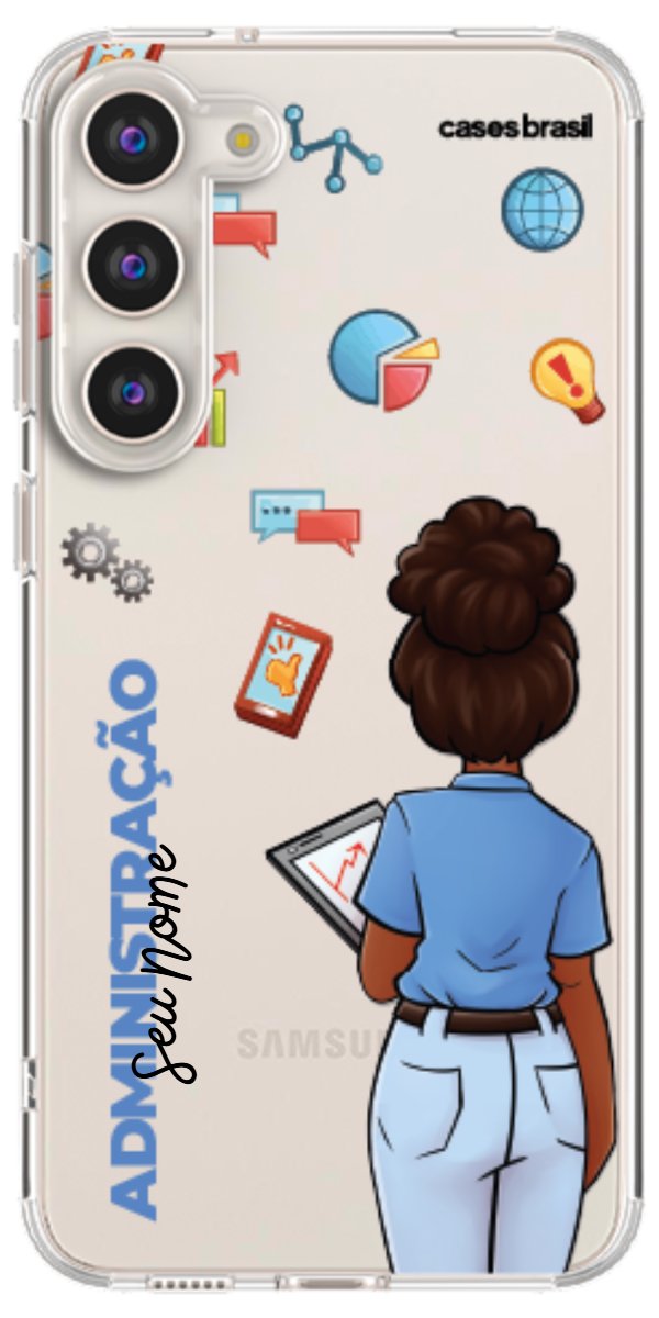 Capinha para Celular Administração - Boneca Profissão