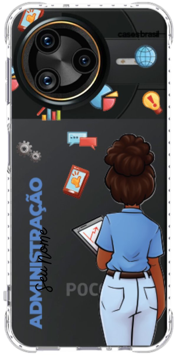 Capinha para Celular Administração - Boneca Profissão