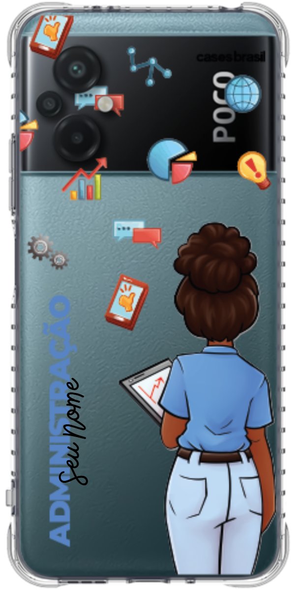 Capinha para Celular Administração - Boneca Profissão