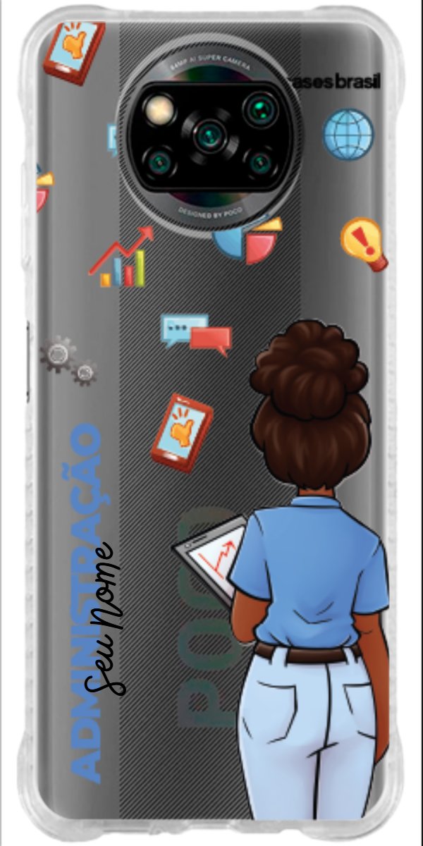 Capinha para Celular Administração - Boneca Profissão
