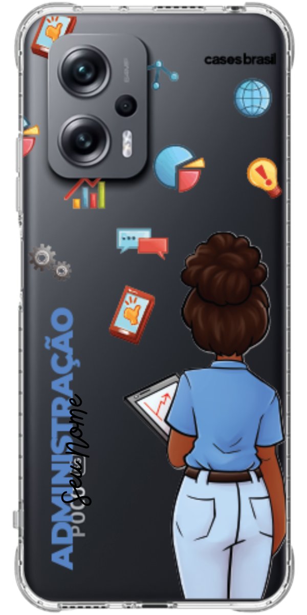 Capinha para Celular Administração - Boneca Profissão