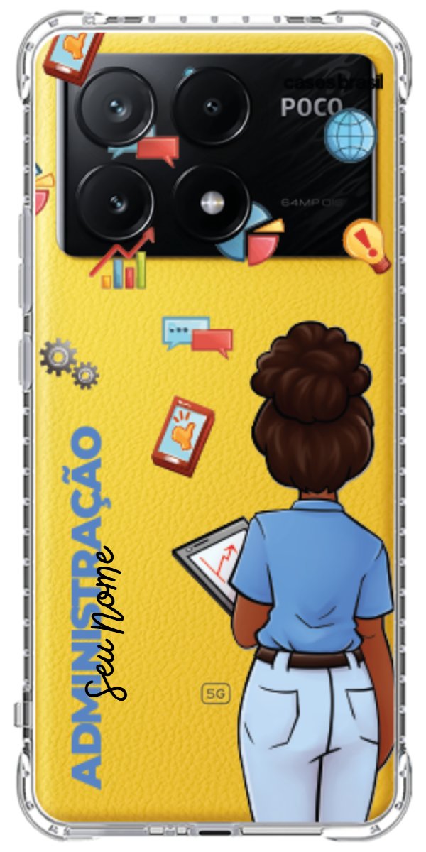 Capinha para Celular Administração - Boneca Profissão
