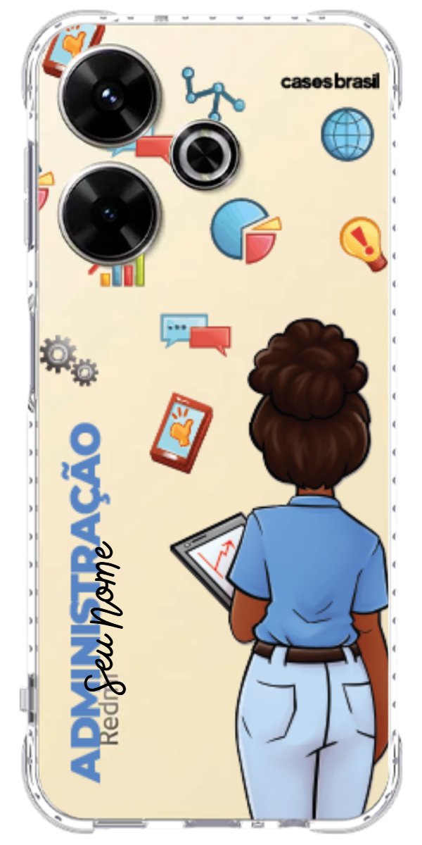 Capinha para Celular Administração - Boneca Profissão