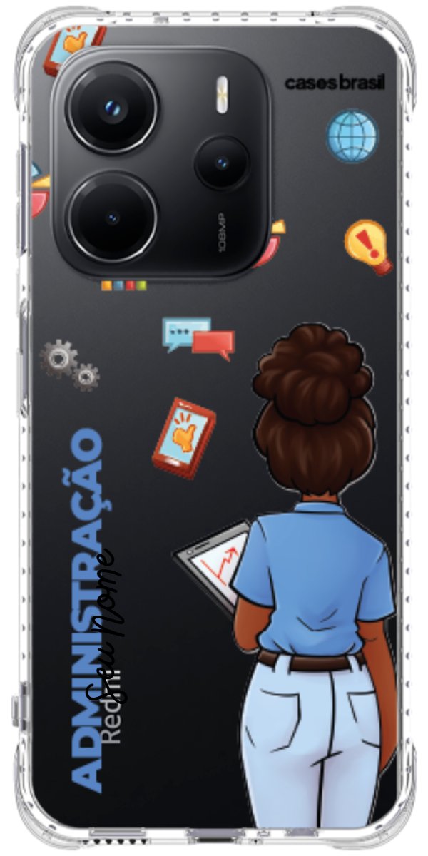 Capinha para Celular Administração - Boneca Profissão