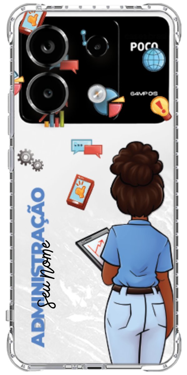 Capinha para Celular Administração - Boneca Profissão