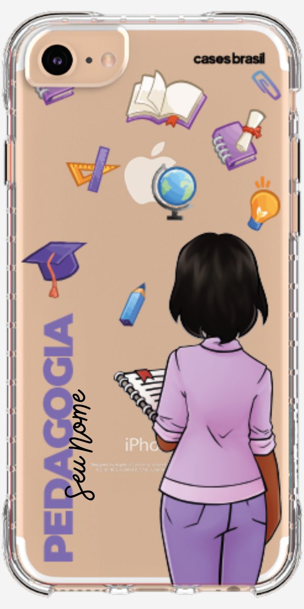 Capinha para Celular Pedagogia - Boneca Profissão