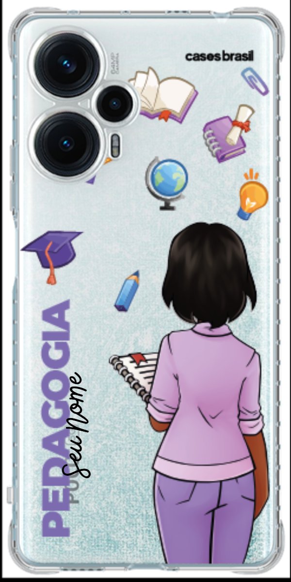 Capinha para Celular Pedagogia - Boneca Profissão