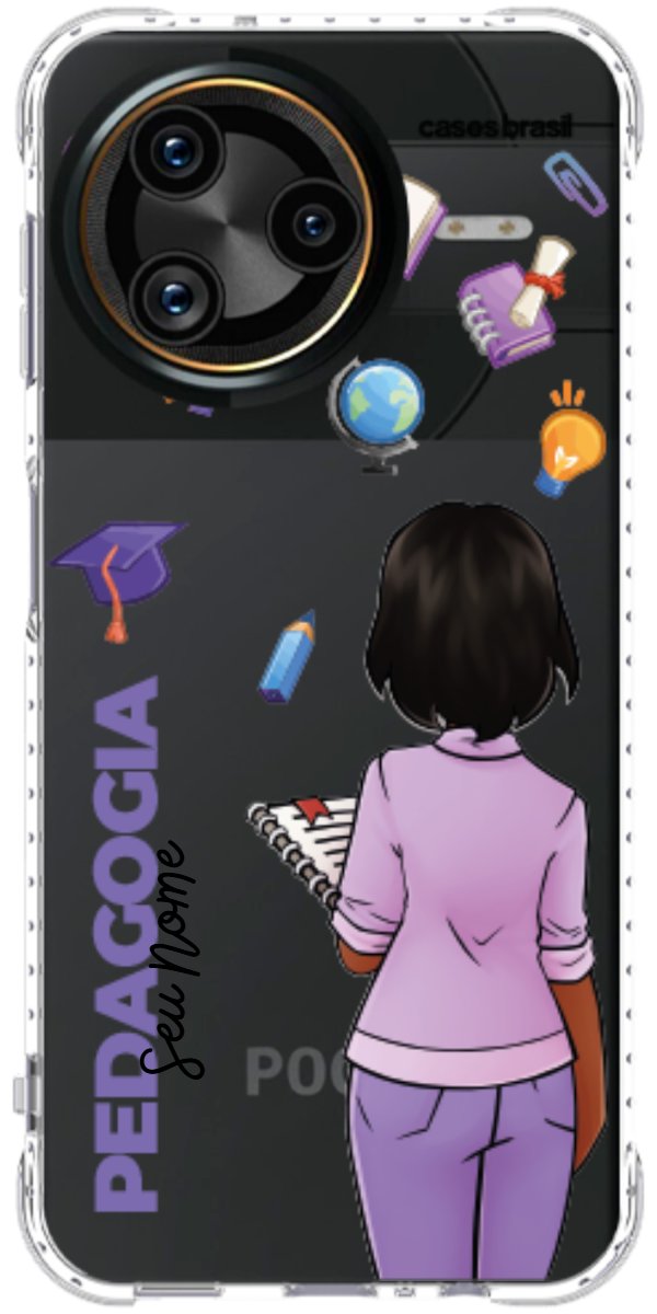 Capinha para Celular Pedagogia - Boneca Profissão