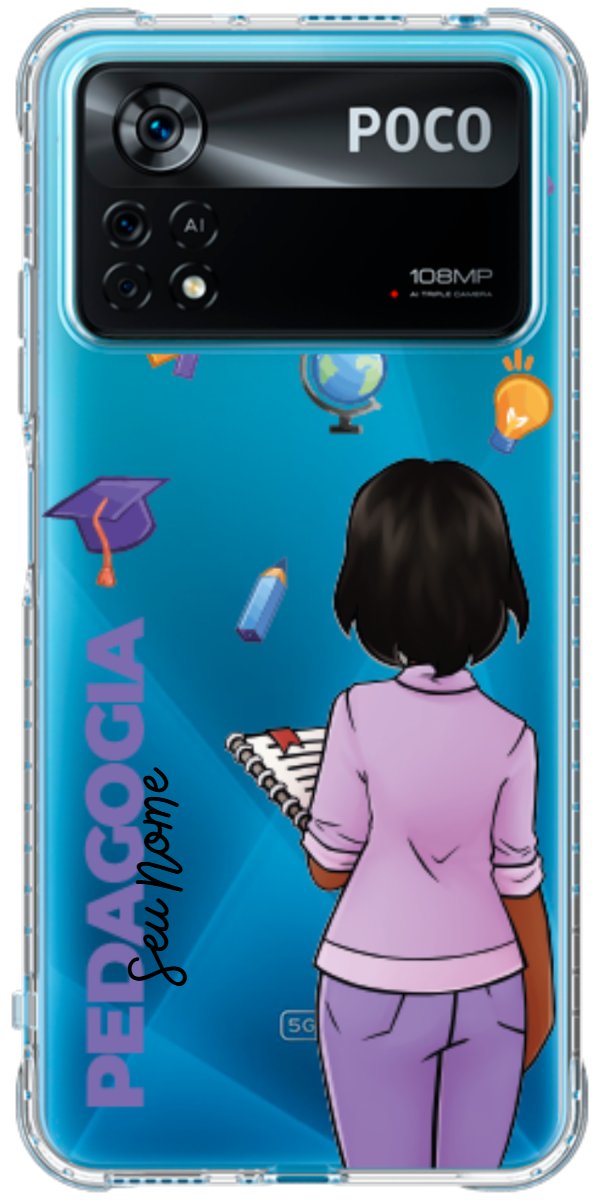 Capinha para Celular Pedagogia - Boneca Profissão