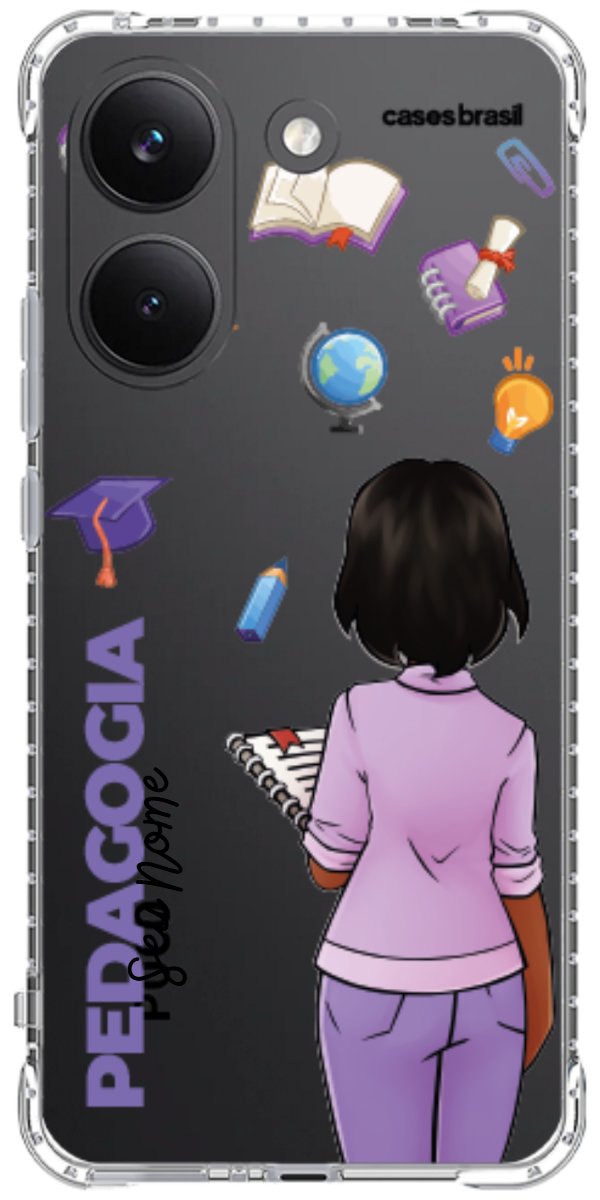 Capinha para Celular Pedagogia - Boneca Profissão