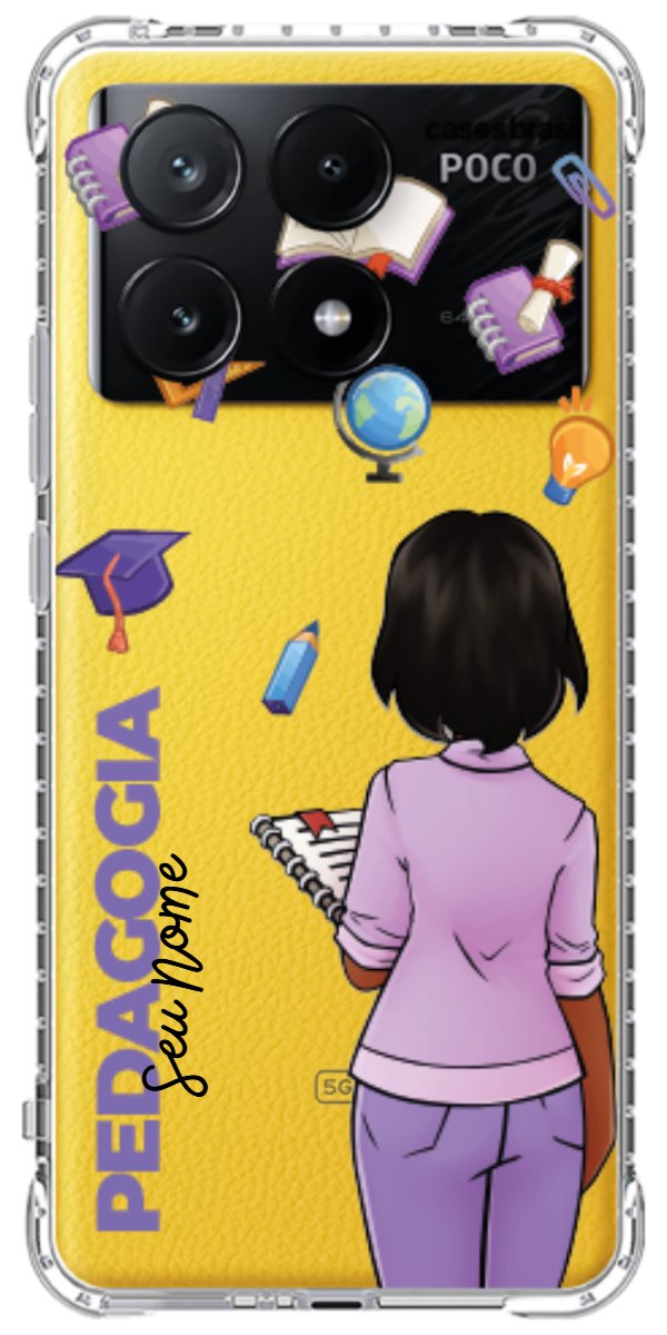Capinha para Celular Pedagogia - Boneca Profissão