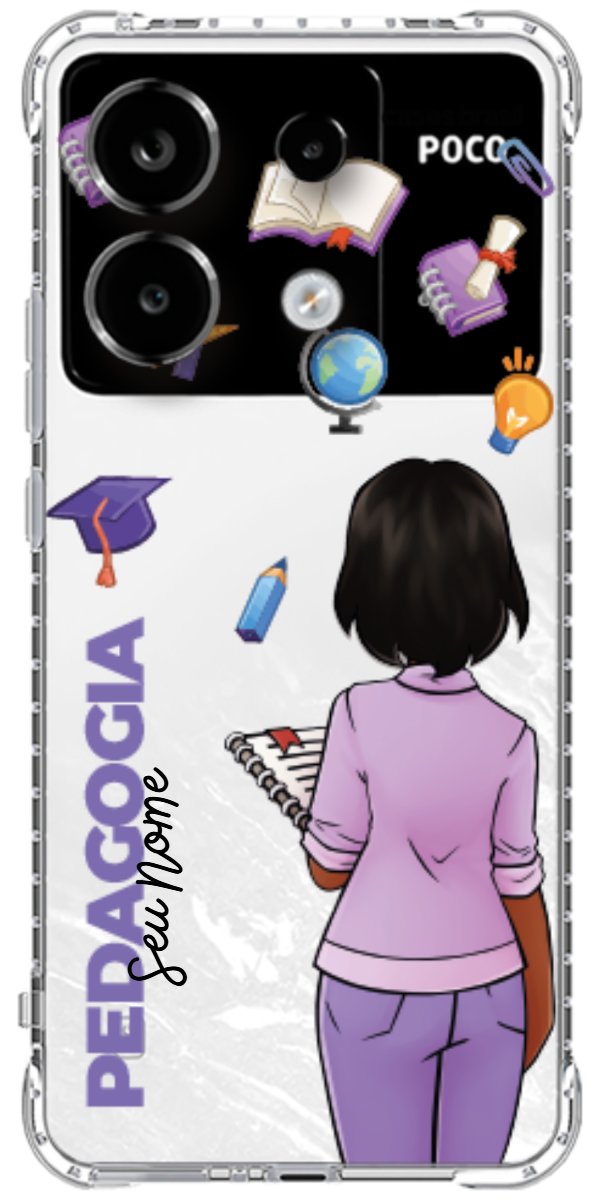Capinha para Celular Pedagogia - Boneca Profissão