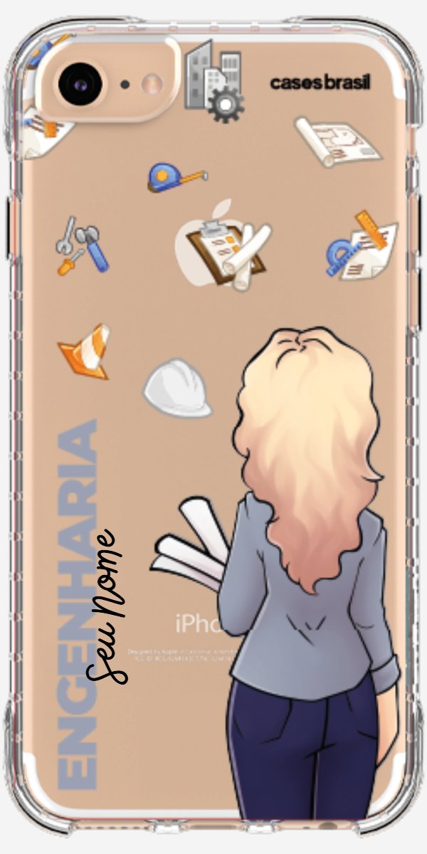 Capinha para Celular Engenharia - Boneca Profissão