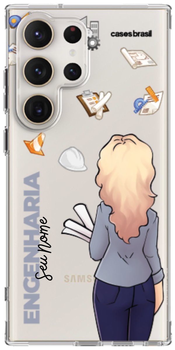 Capinha para Celular Engenharia - Boneca Profissão