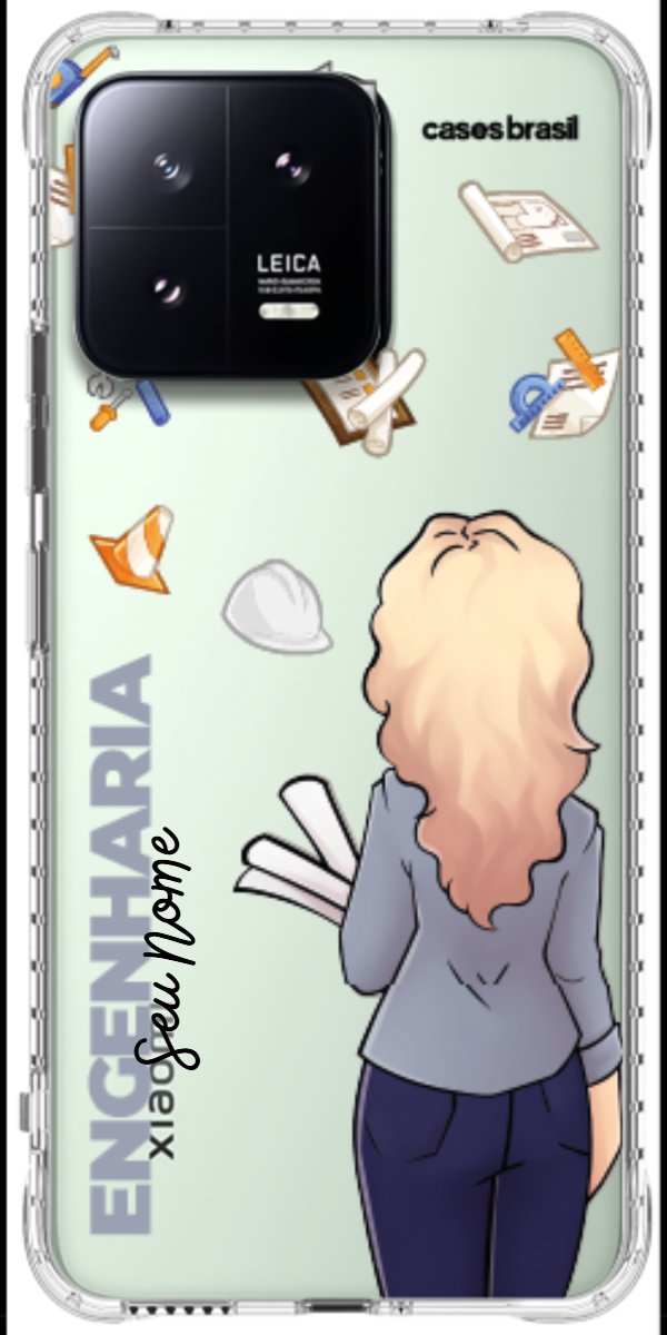 Capinha para Celular Engenharia - Boneca Profissão