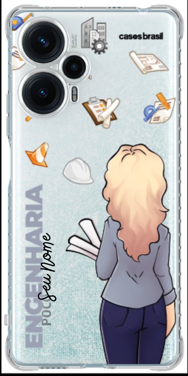 Capinha para Celular Engenharia - Boneca Profissão