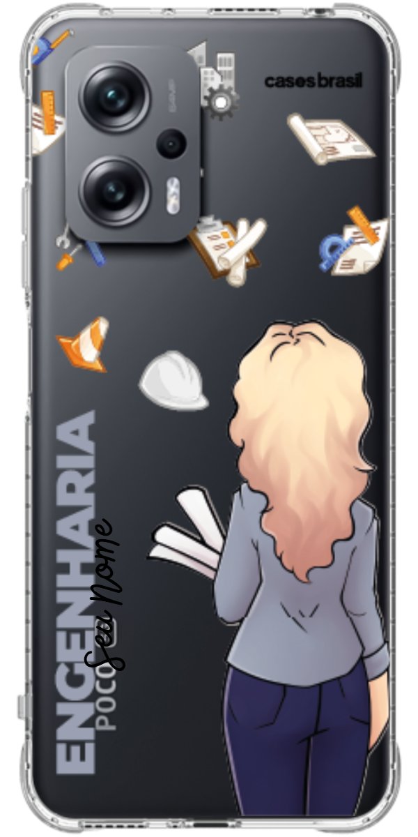 Capinha para Celular Engenharia - Boneca Profissão