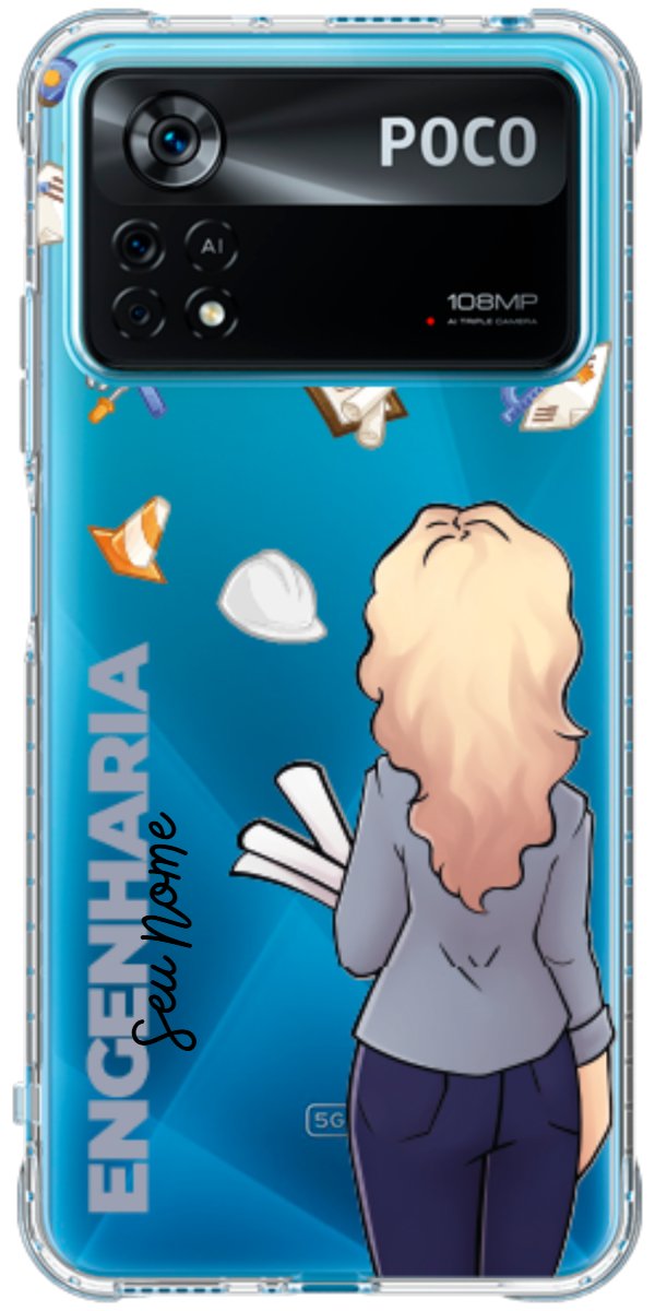 Capinha para Celular Engenharia - Boneca Profissão