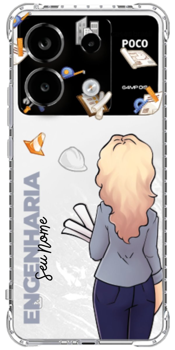 Capinha para Celular Engenharia - Boneca Profissão