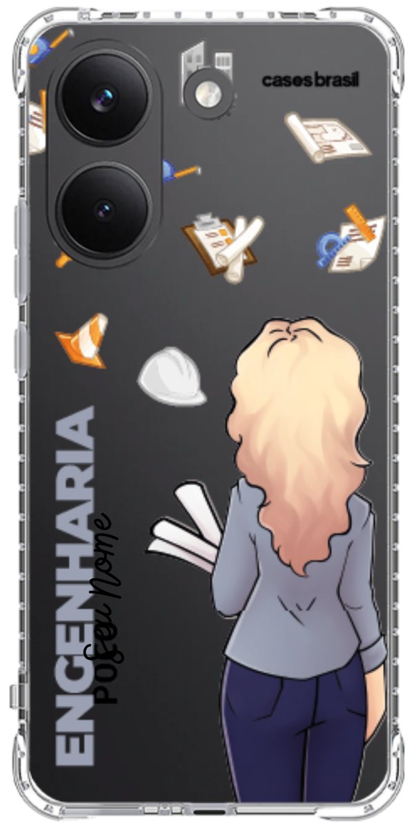 Capinha para Celular Engenharia - Boneca Profissão