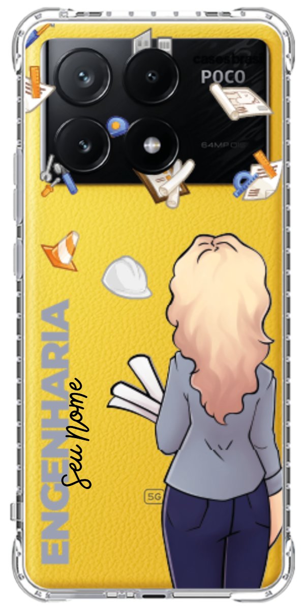 Capinha para Celular Engenharia - Boneca Profissão