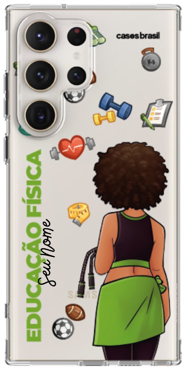 Capinha para celular Educação Física - Boneca Profissão