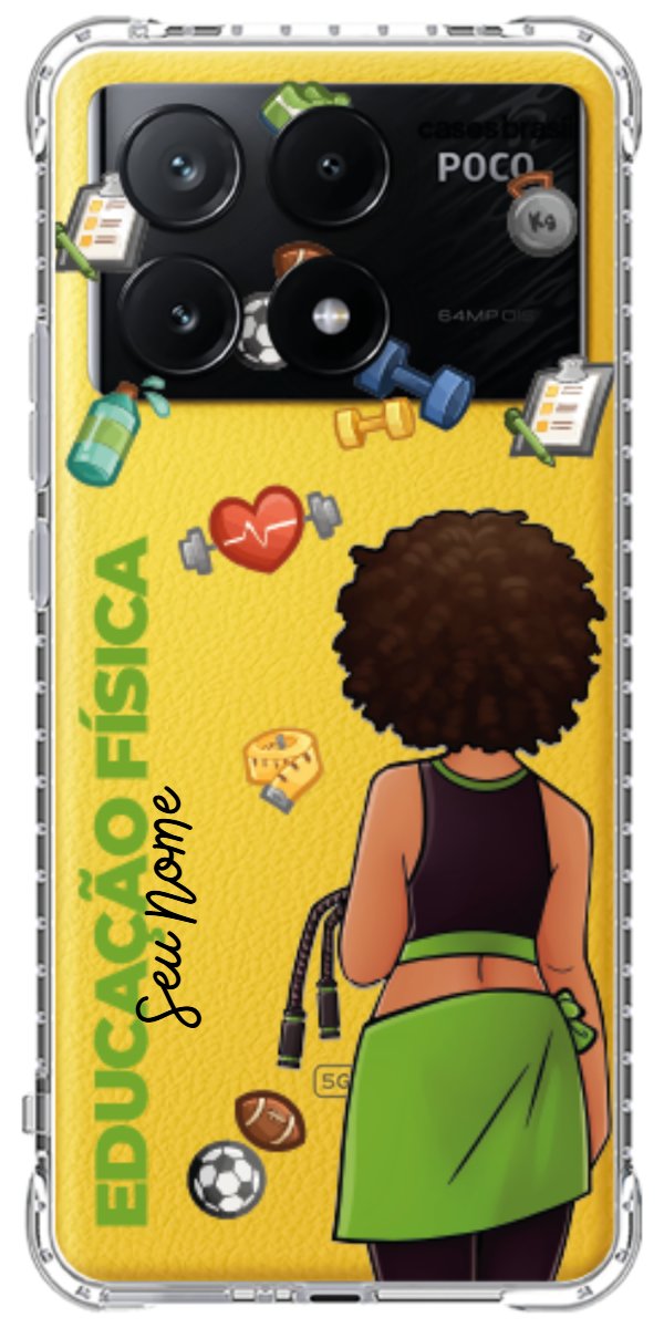 Capinha para celular Educação Física - Boneca Profissão