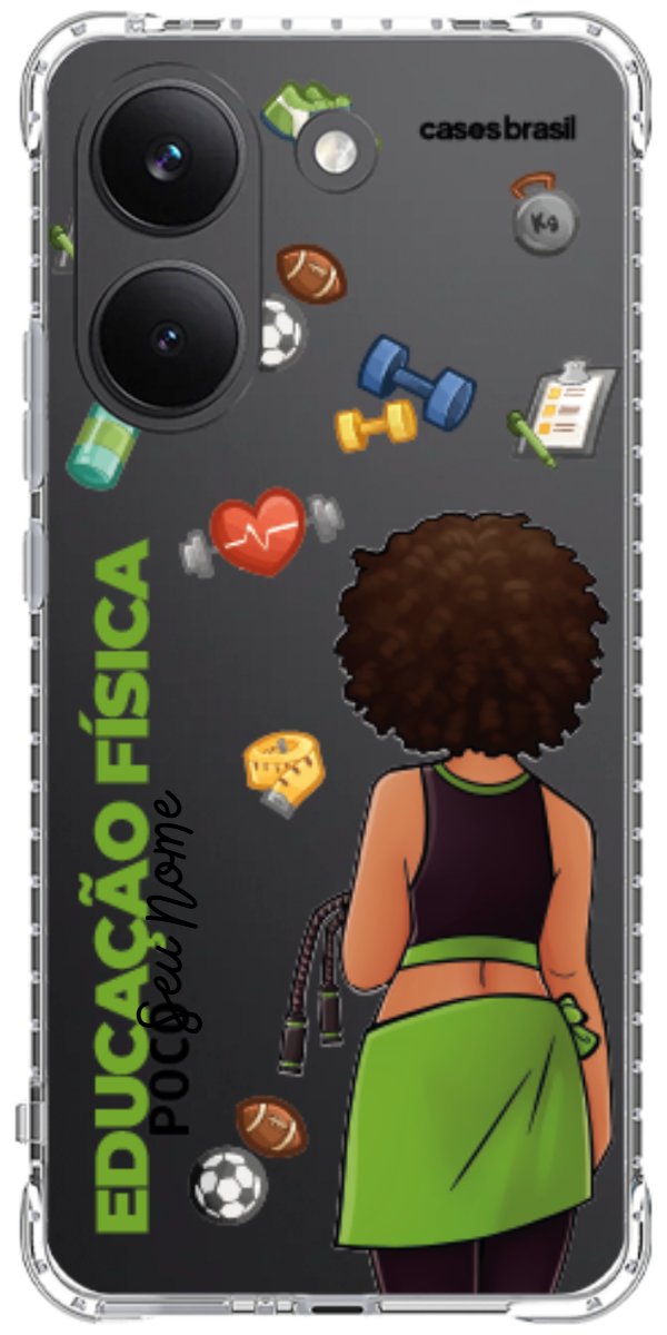 Capinha para celular Educação Física - Boneca Profissão