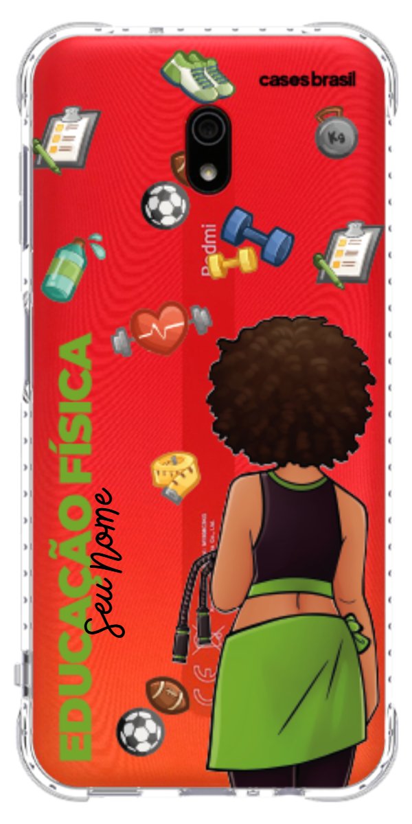 Capinha para celular Educação Física - Boneca Profissão