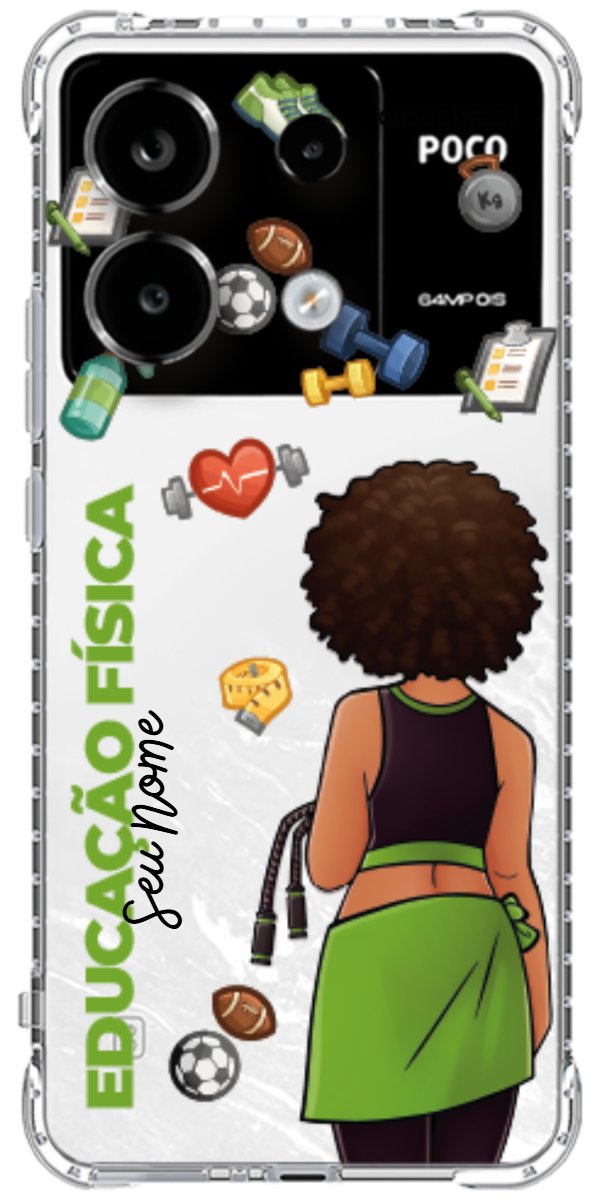 Capinha para celular Educação Física - Boneca Profissão