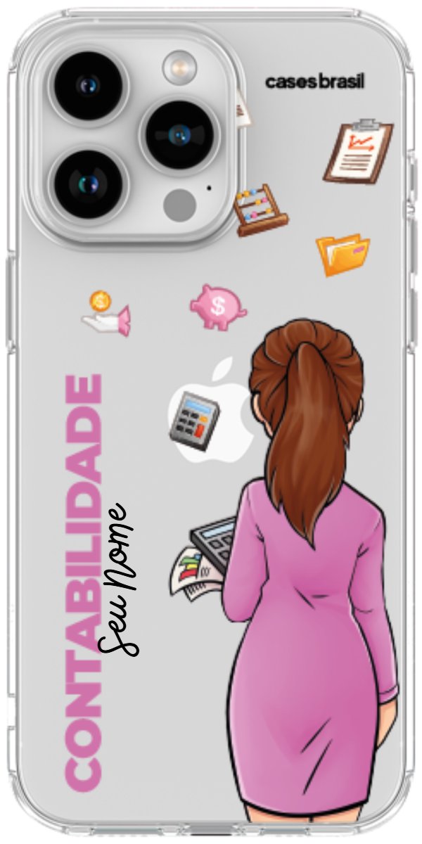 Capinha para Celular Contabilidade - Boneca Profissão
