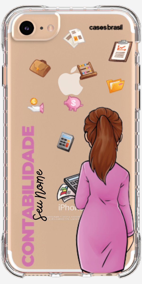 Capinha para Celular Contabilidade - Boneca Profissão
