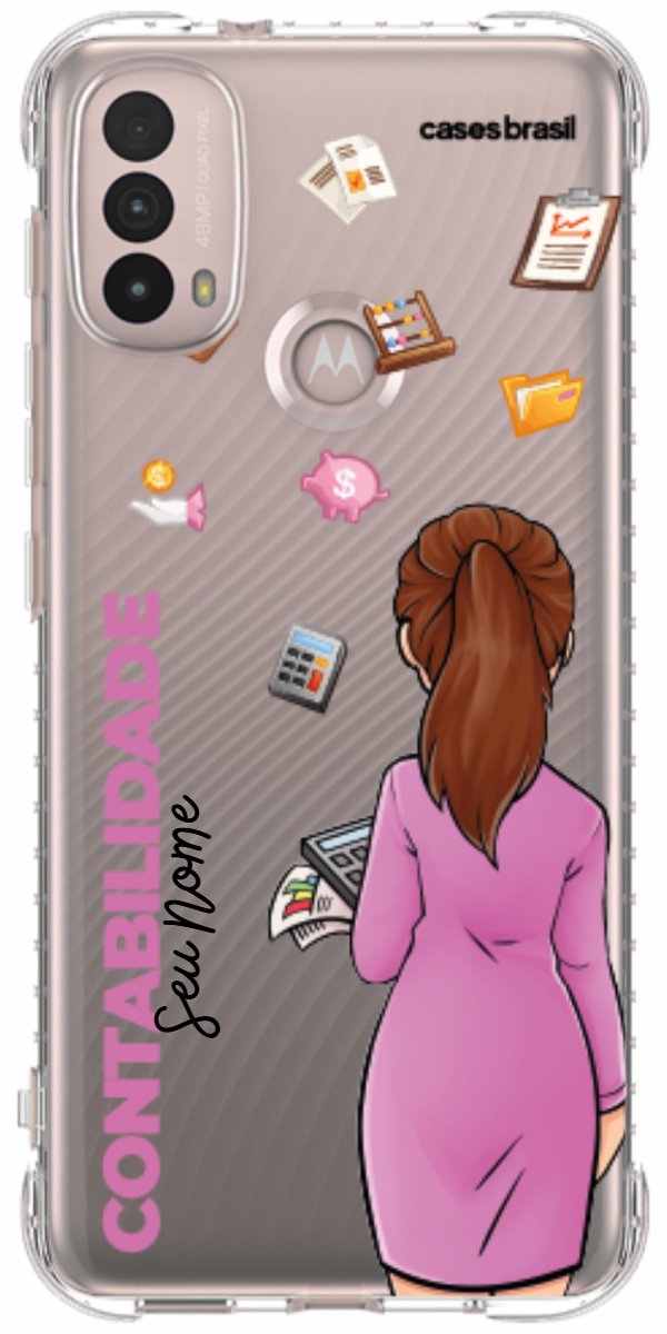Capinha para Celular Contabilidade - Boneca Profissão