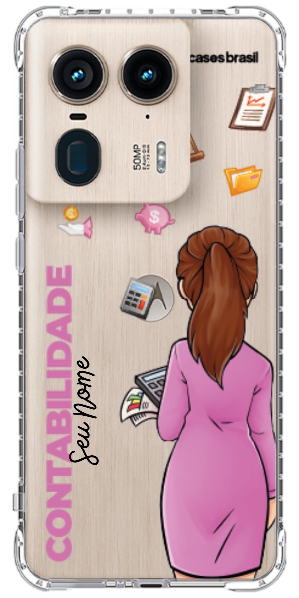Capinha para Celular Contabilidade - Boneca Profissão