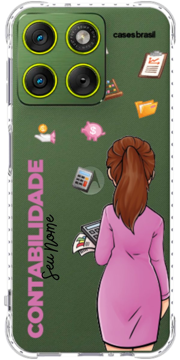 Capinha para Celular Contabilidade - Boneca Profissão