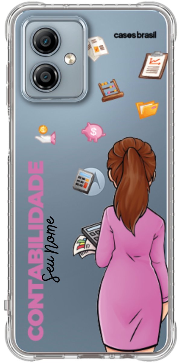 Capinha para Celular Contabilidade - Boneca Profissão